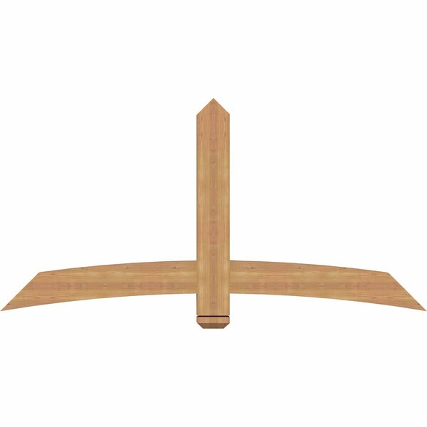 Ekena Millwork Bellingham Timber Gable Bracket, Western Red Cedar, 72"W x 36"H x 3 1/2"D x 5 1/2"F, 12/12 Pitch GBW072X36X0406BEL00SWR - main